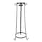 23.75" Black Standing Tower Garden Gazing Ball Stand